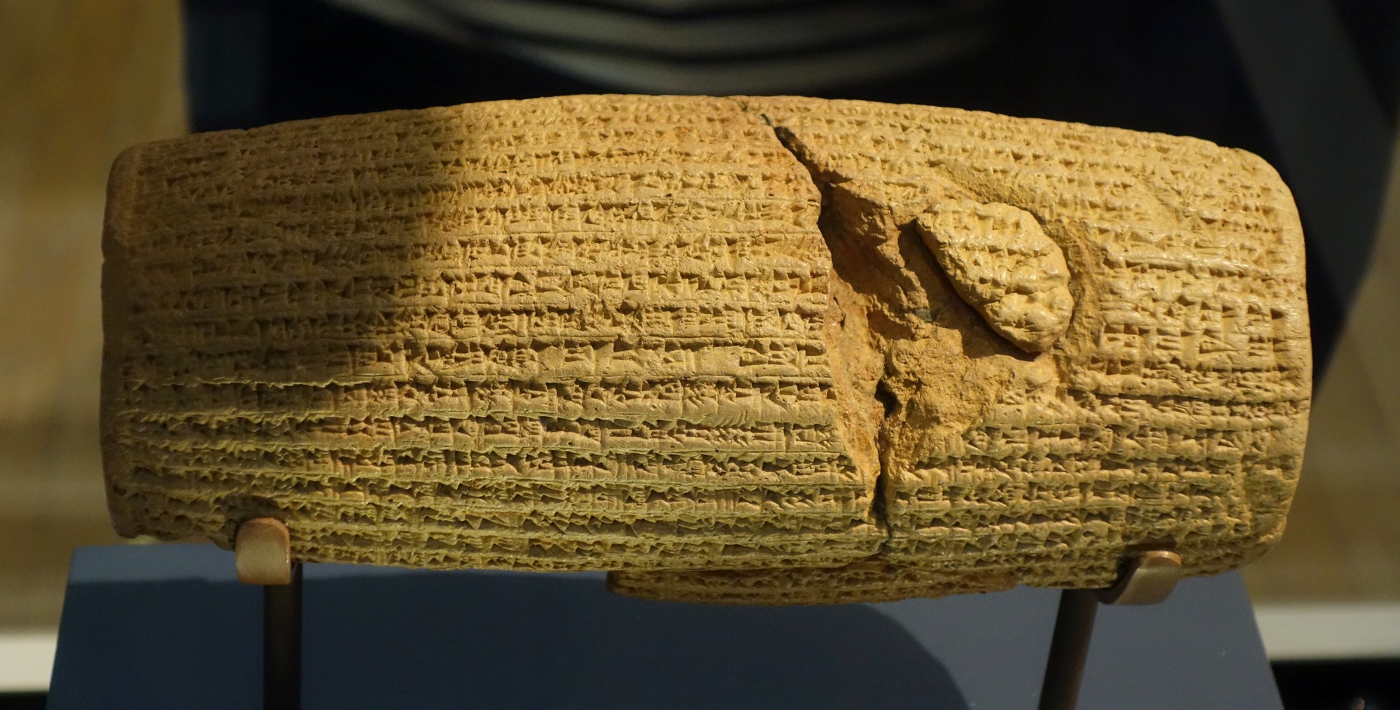 The Cyrus Cylinder, Achaemenid clay cylinder inscribed in cuneiform, British Museum