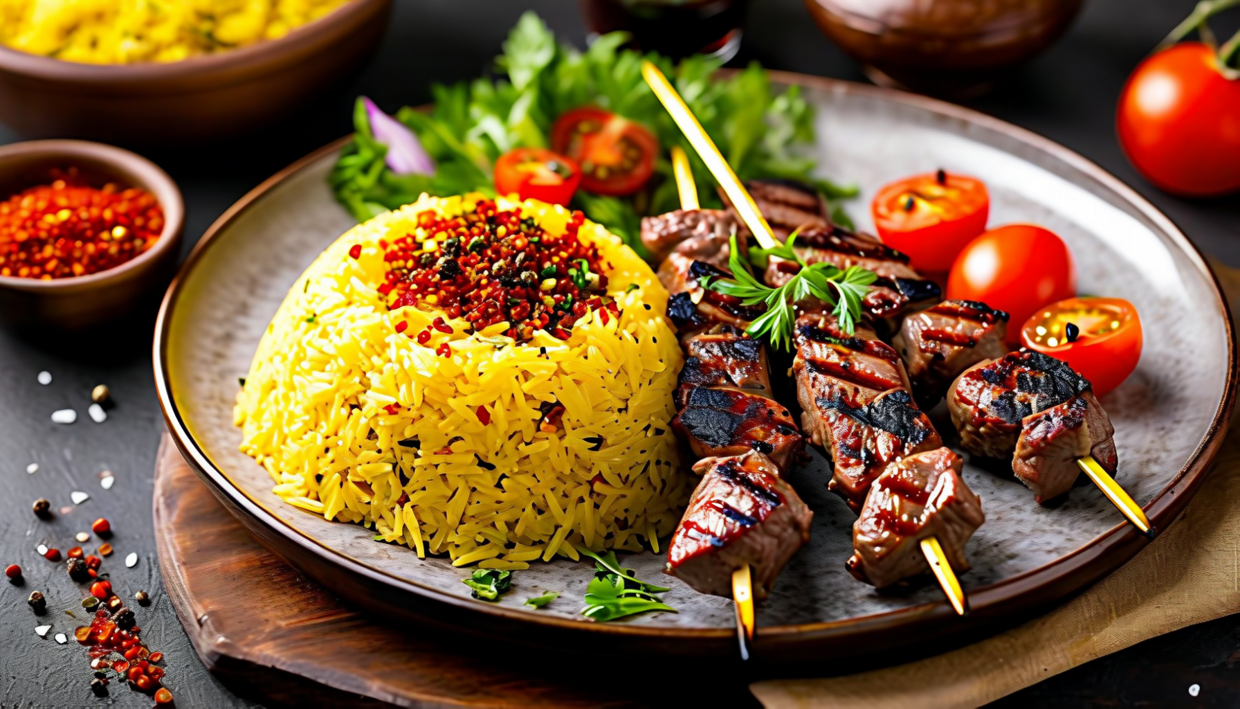 Chelo kabab koobideh