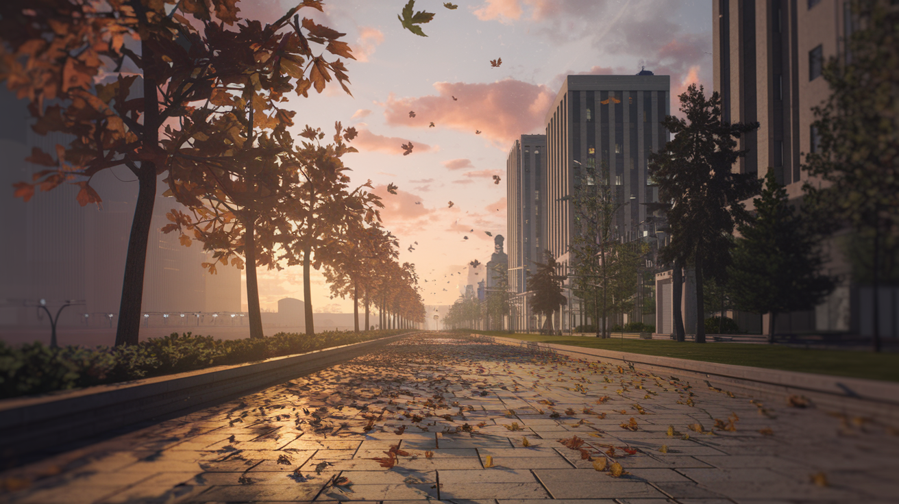 Tehran Promenade at Golden Hour