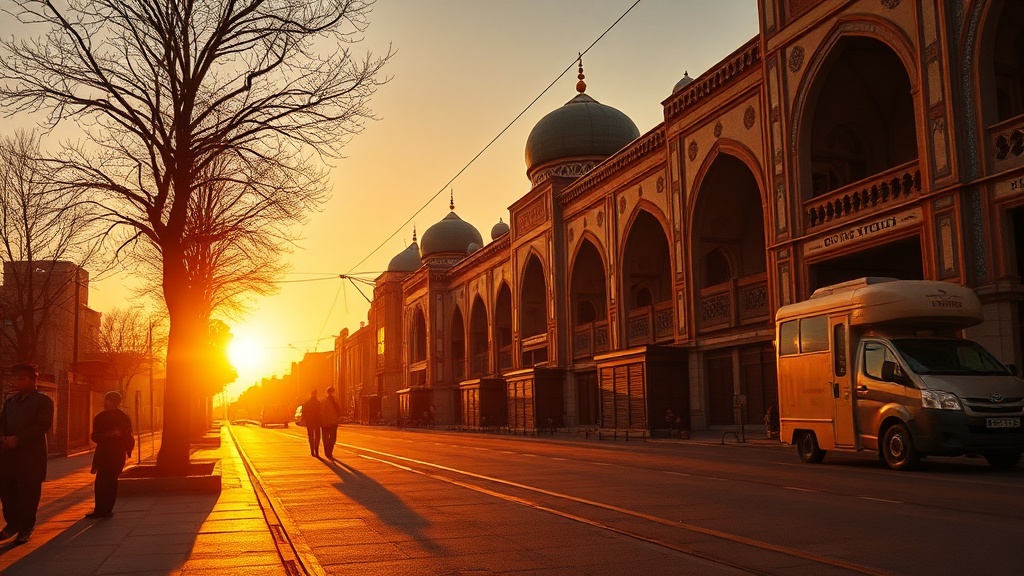 Gagra Colonnade with Tourists