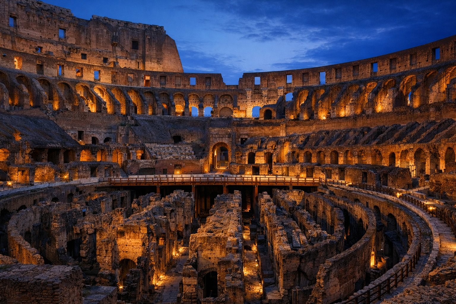 Rome Colosseum at Blue Hour