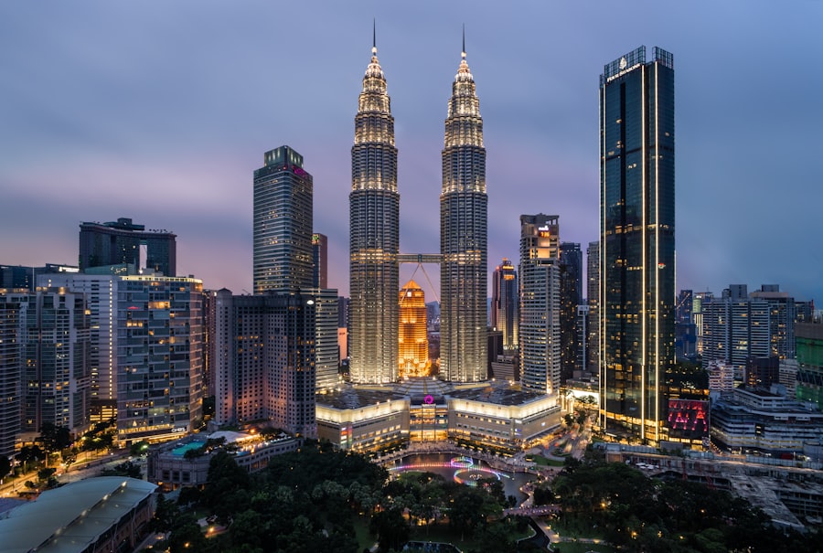 Petronas Twin Towers KL Malaysia at night