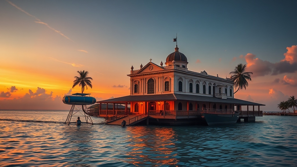 Stalin's green dacha overlooking Lake Ritsa