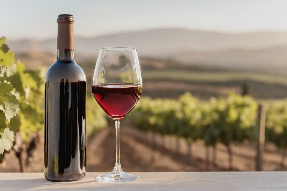 Domaine de la Zouina vineyard near Volubilis, Morocco