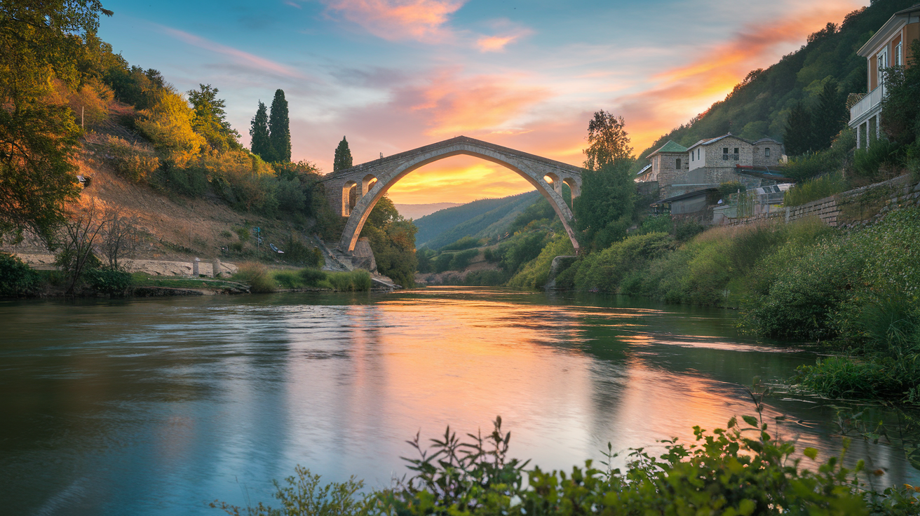 Lake Ritsa from the wooden dock