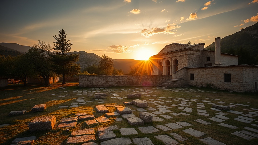 Pitsunda Cathedral and Pine Forest