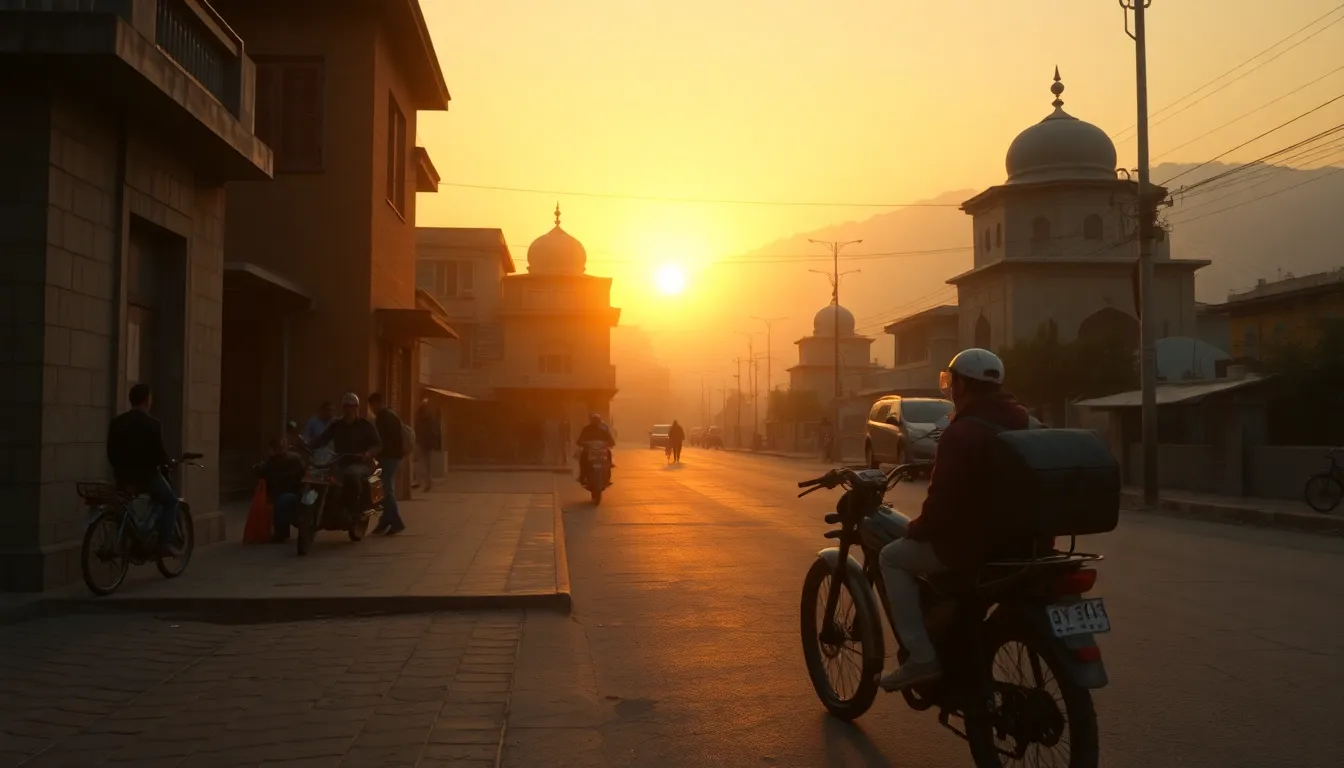 Gagra Colonnade with Tourists