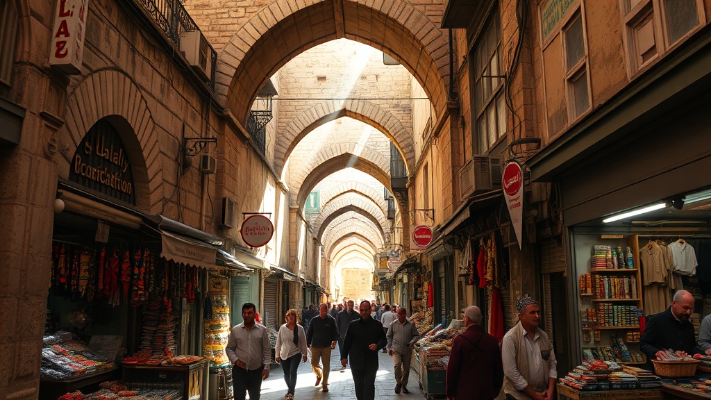 Jerusalem Old City at golden hour