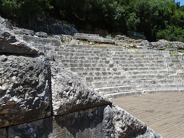 Albanian woman in traditional costume