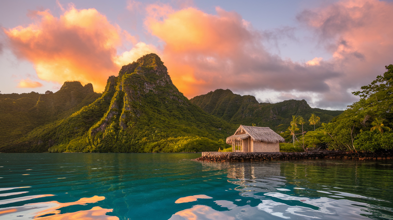 Lake Ritsa from the wooden dock