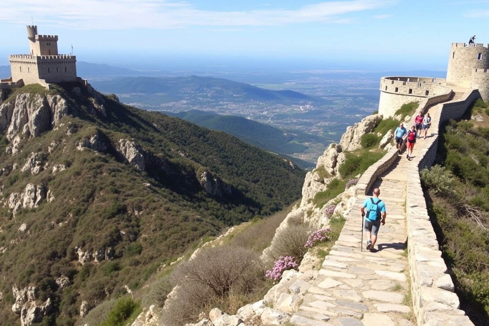 Three Towers from the ridge walk