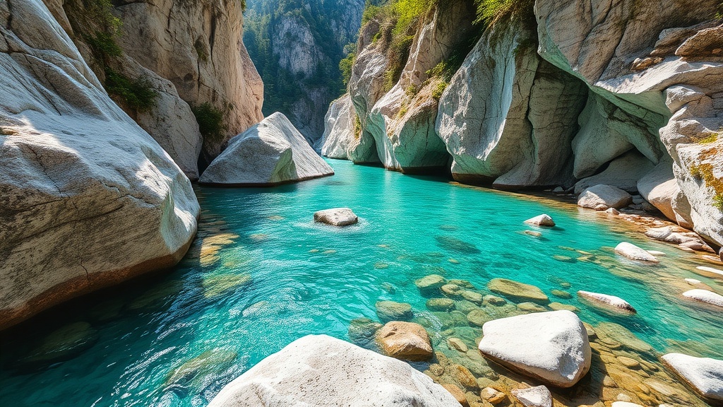 Soča River emerald gorge