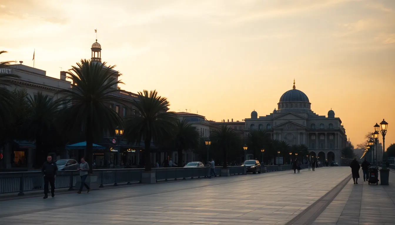 Damascus Promenade at Golden Hour
