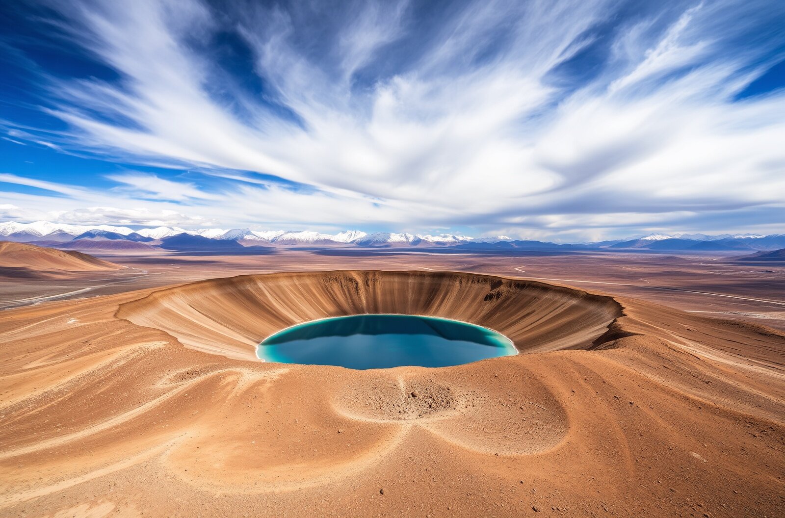 Lake Karakul on the Pamir Plateau