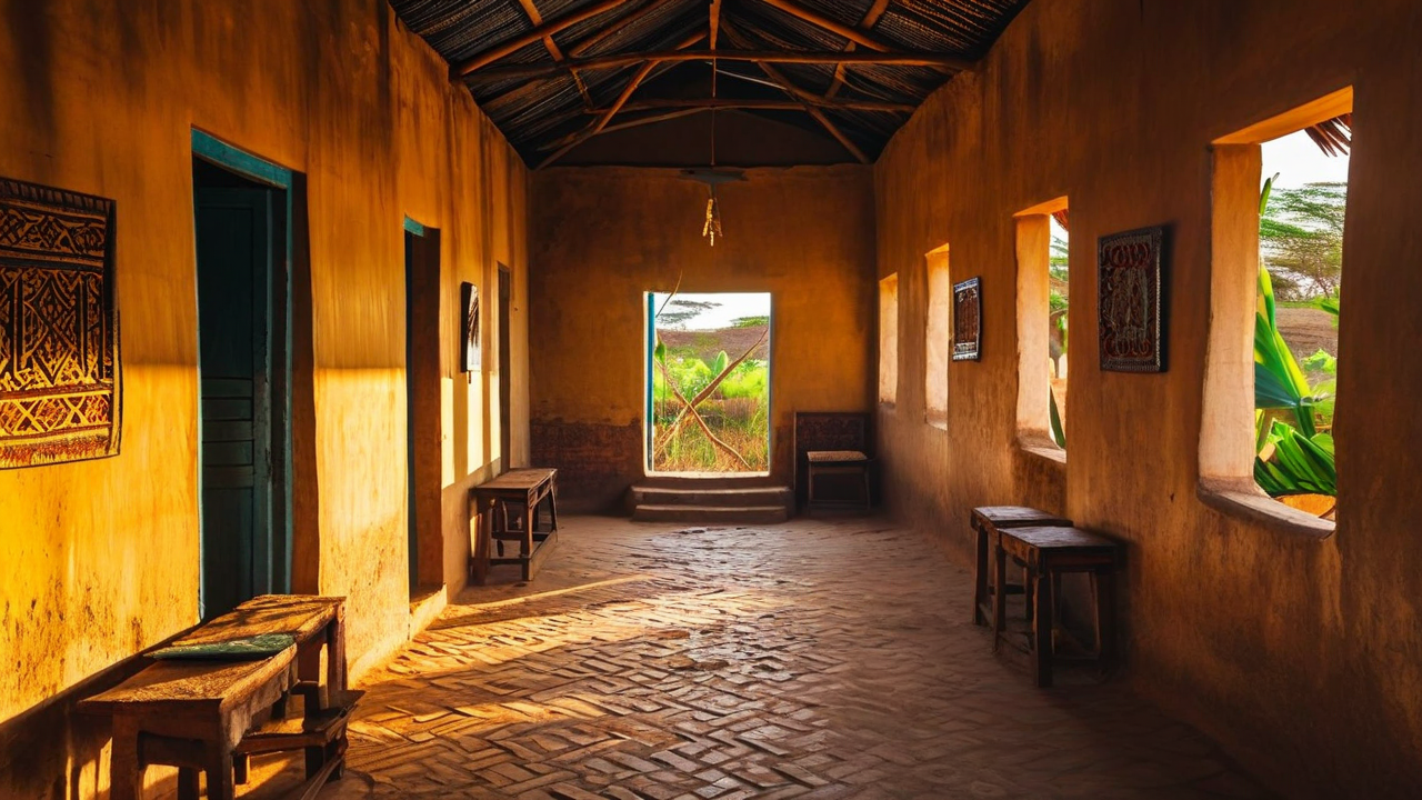 New Athos Monastery Interior with golden iconostasis