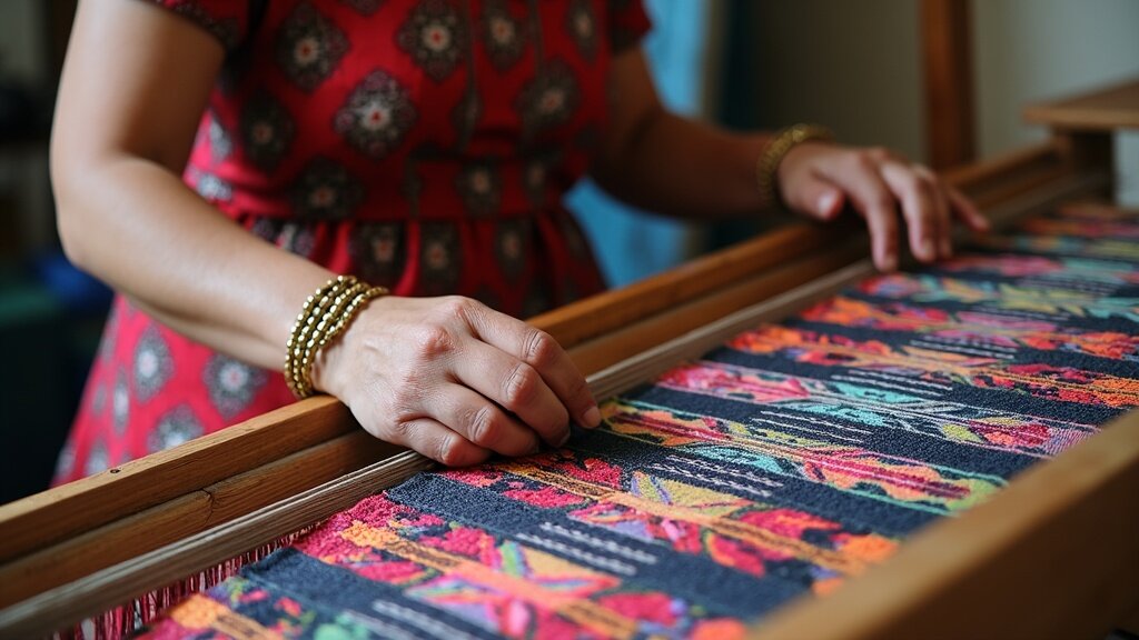 Traditional tais weaving
