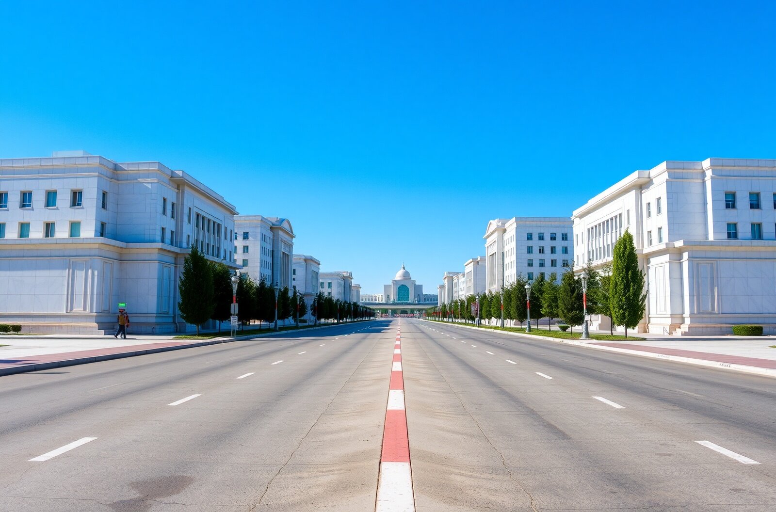White marble buildings of Ashgabat