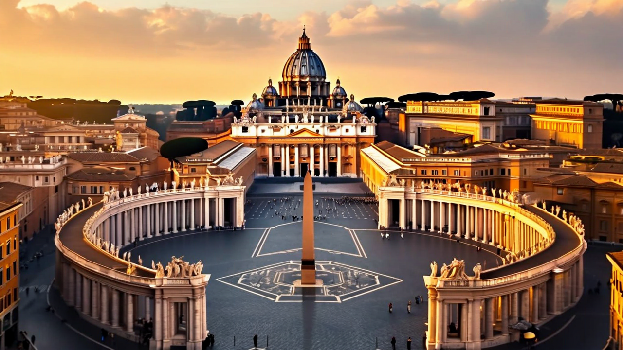 St Peter's Basilica and St Peter's Square, Vatican City