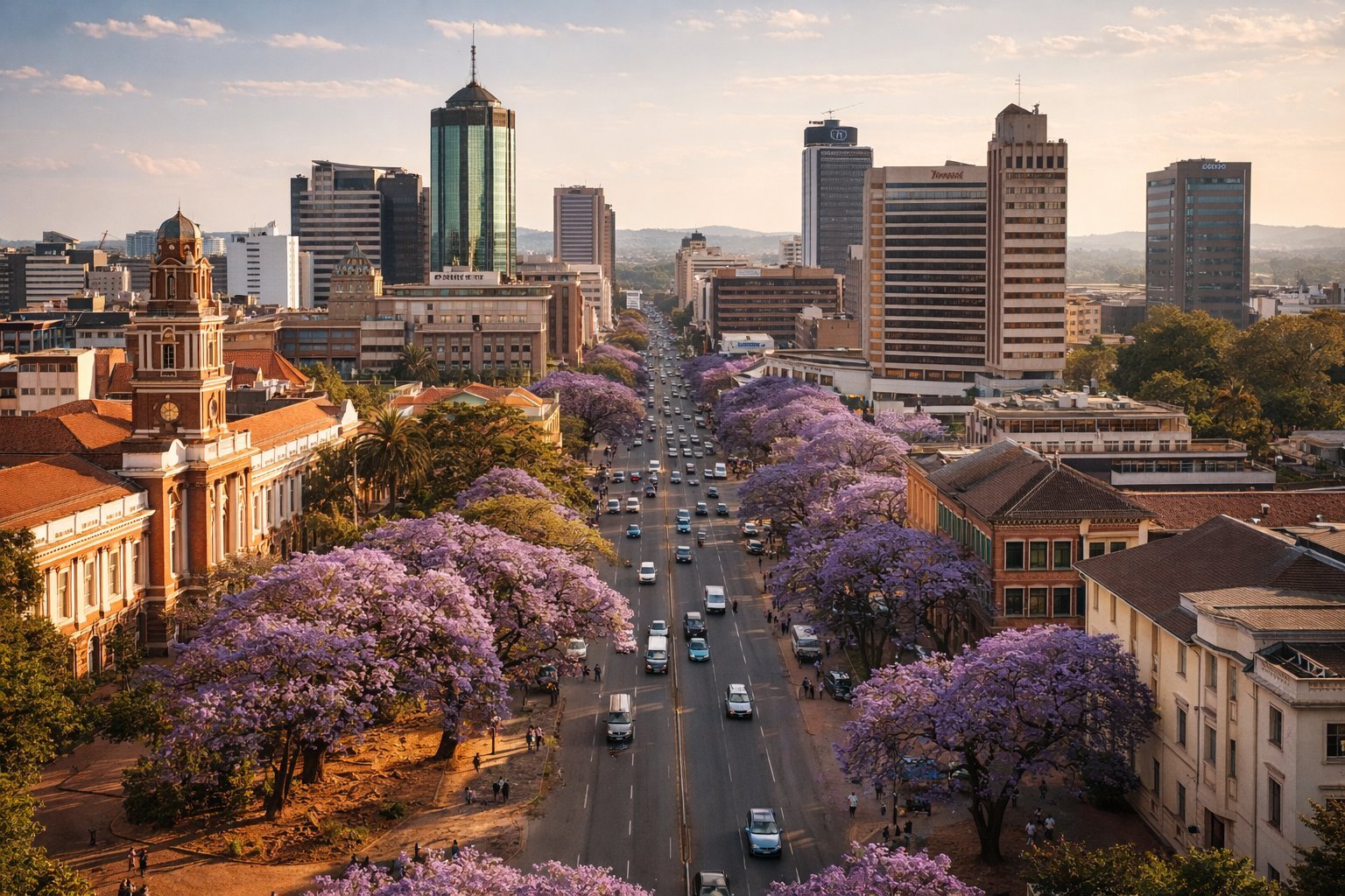 Ancient stone walls of Great Zimbabwe ruins
